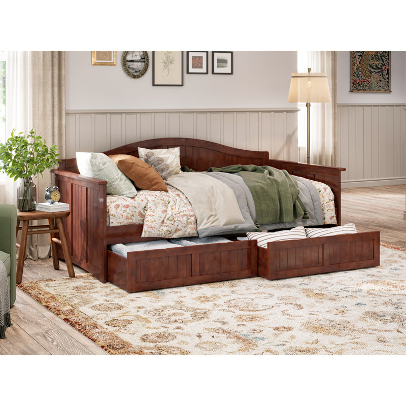 AFI Furnishings Nantucket Cottage Slatted Solid Wood Twin Daybed with